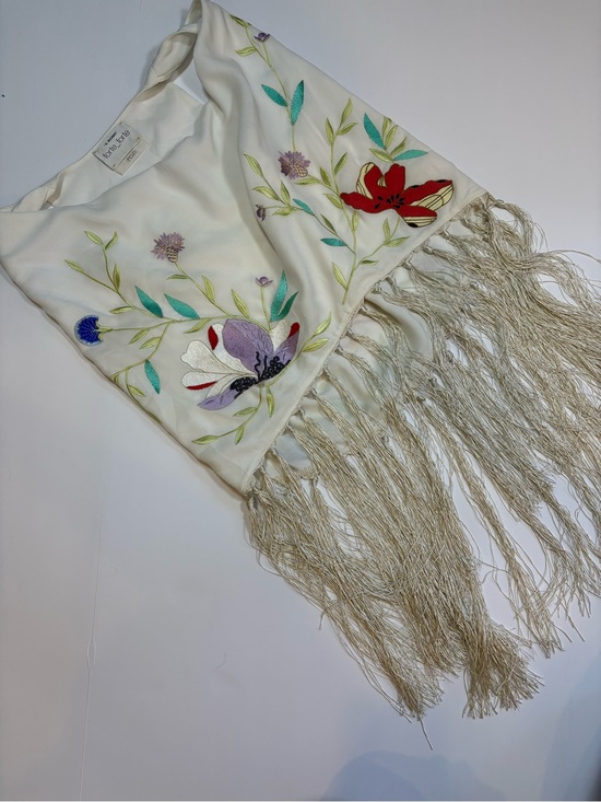 Forte Forte Tops - Forte Forte Embroidered Fringe Wrap Top | Ivory | Size 2 | Italian Luxury